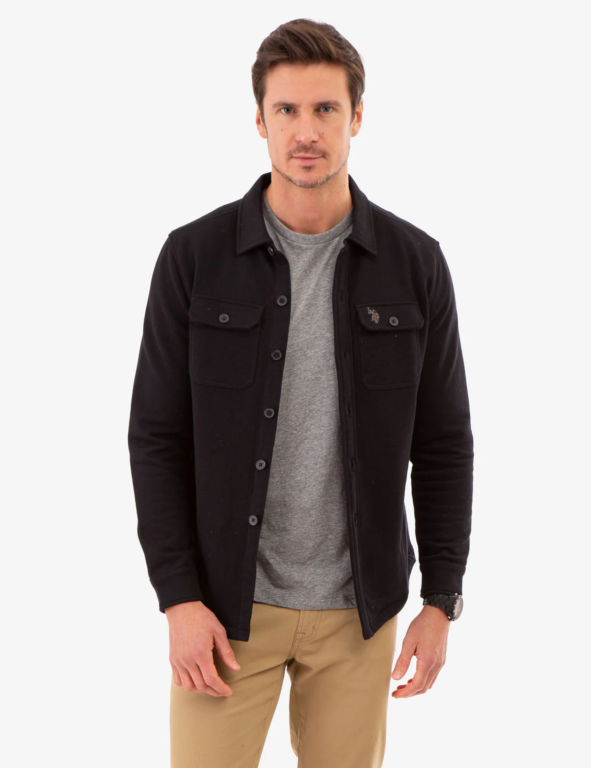 WHITE LABEL FRENCH TERRY SHACKET - Image 7
