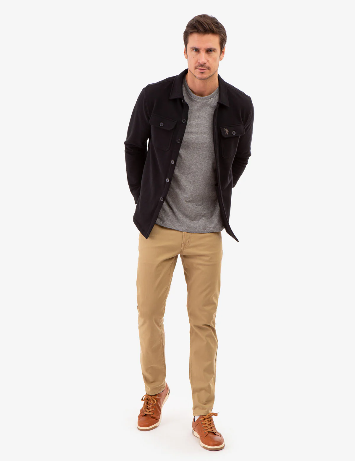 WHITE LABEL FRENCH TERRY SHACKET - Image 8