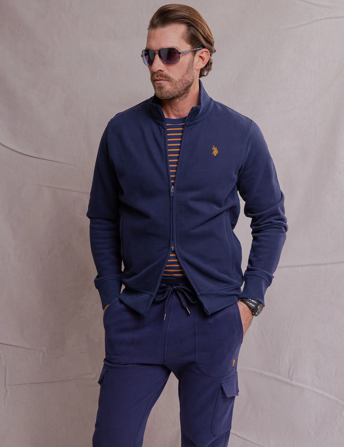 WHITE LABEL FRENCH TERRY TRACK JACKET - Image 8