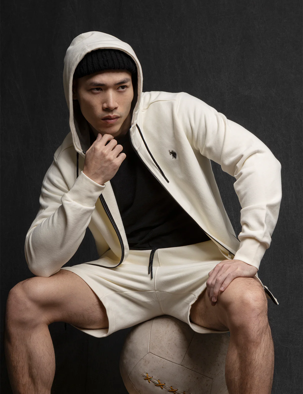 WHITE LABEL FULL ZIP FRENCH TERRY HOODIE - Image 2
