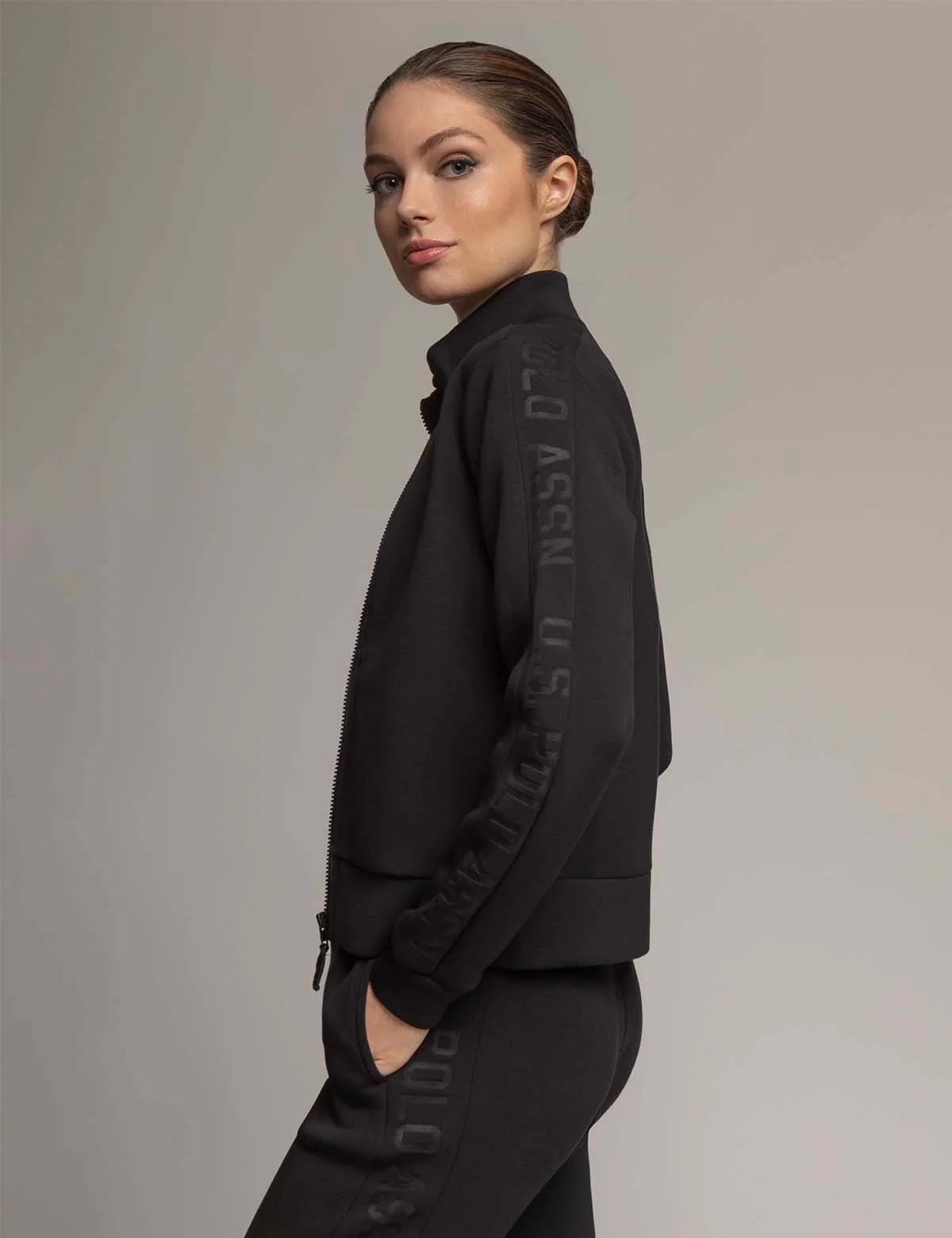 WHITE LABEL MOCK NECK FULL ZIP SCUBA TRACK JACKET - Image 12