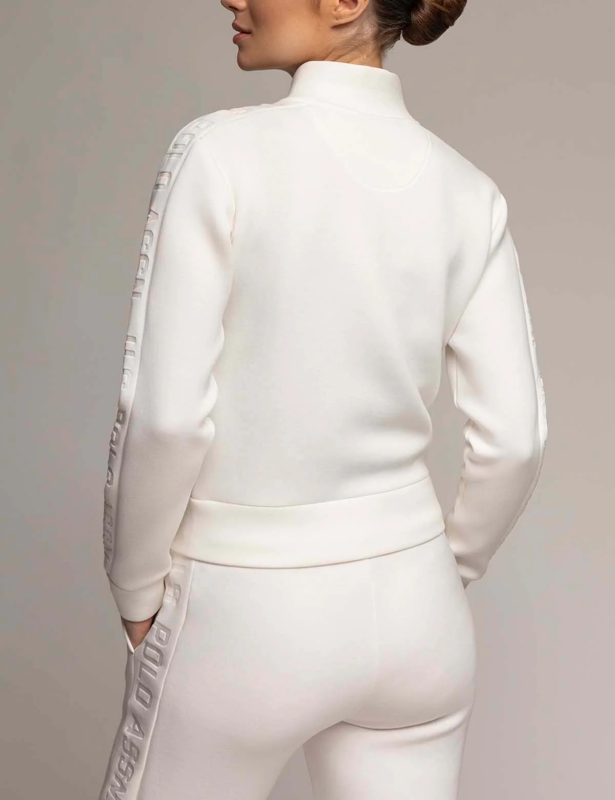 WHITE LABEL MOCK NECK FULL ZIP SCUBA TRACK JACKET - Image 18