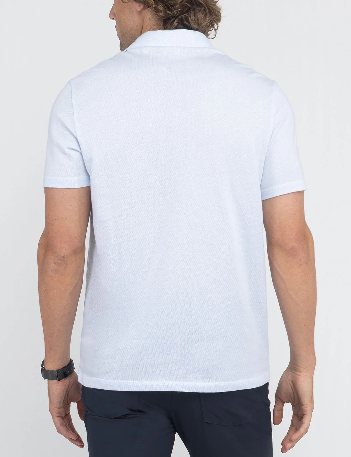 WHITE LABEL JACQUARD POLO SHIRT - Image 4