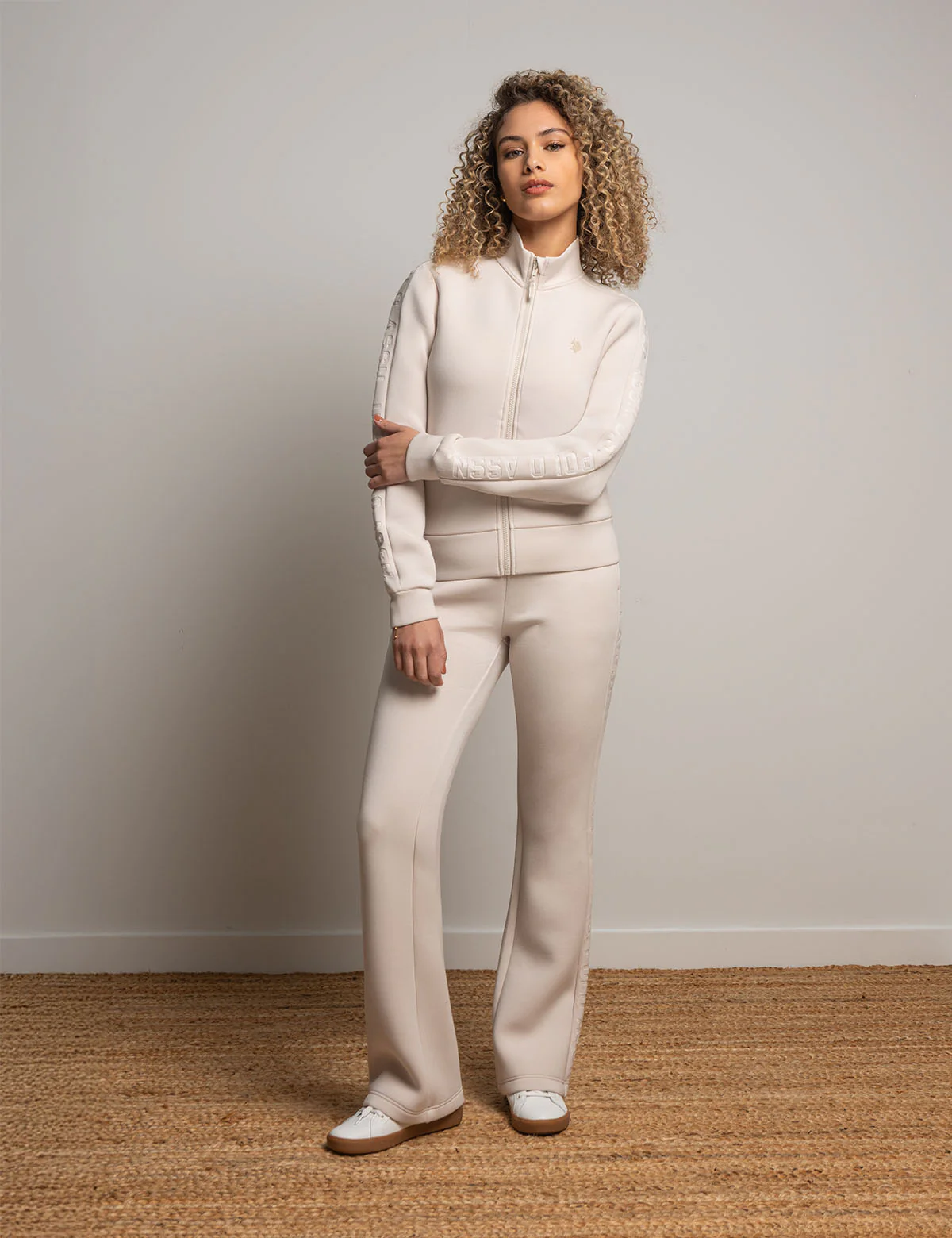 WHITE LABEL MOCK NECK FULL ZIP SCUBA TRACK JACKET - Image 4