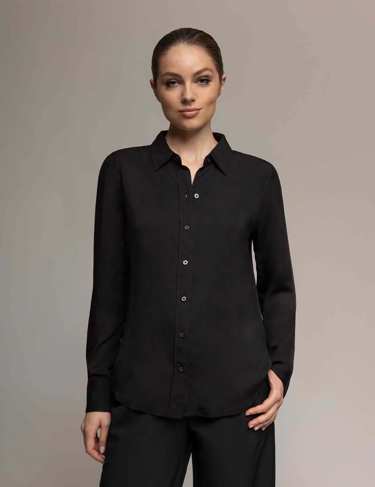 WHITE LABEL SIGNATURE SILK TOUCH LONG SLEEVE SHIRT - Image 2