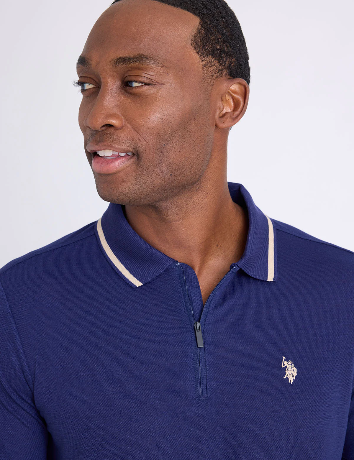 WHITE LABEL SLUB PIQUE POLO SHIRT WITH RIB WAIST - Image 2