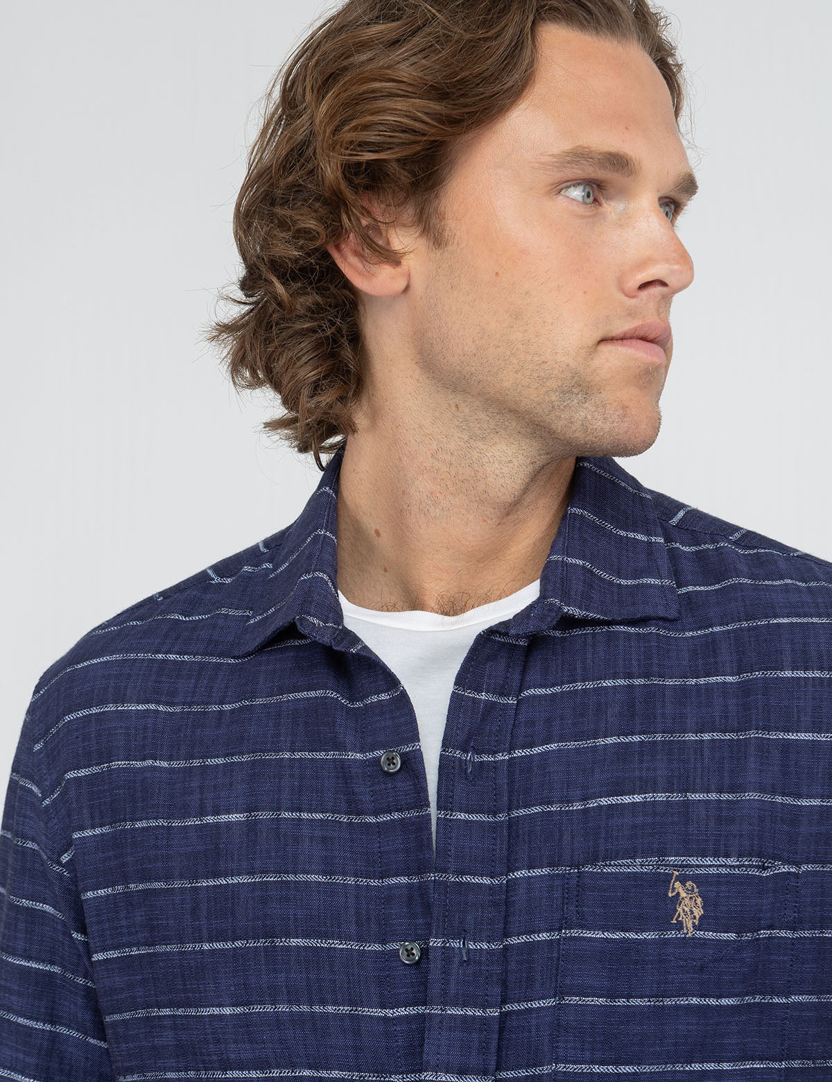 WHITE LABEL SLUB POPLIN DOBBY WOVEN SHIRT - Image 3