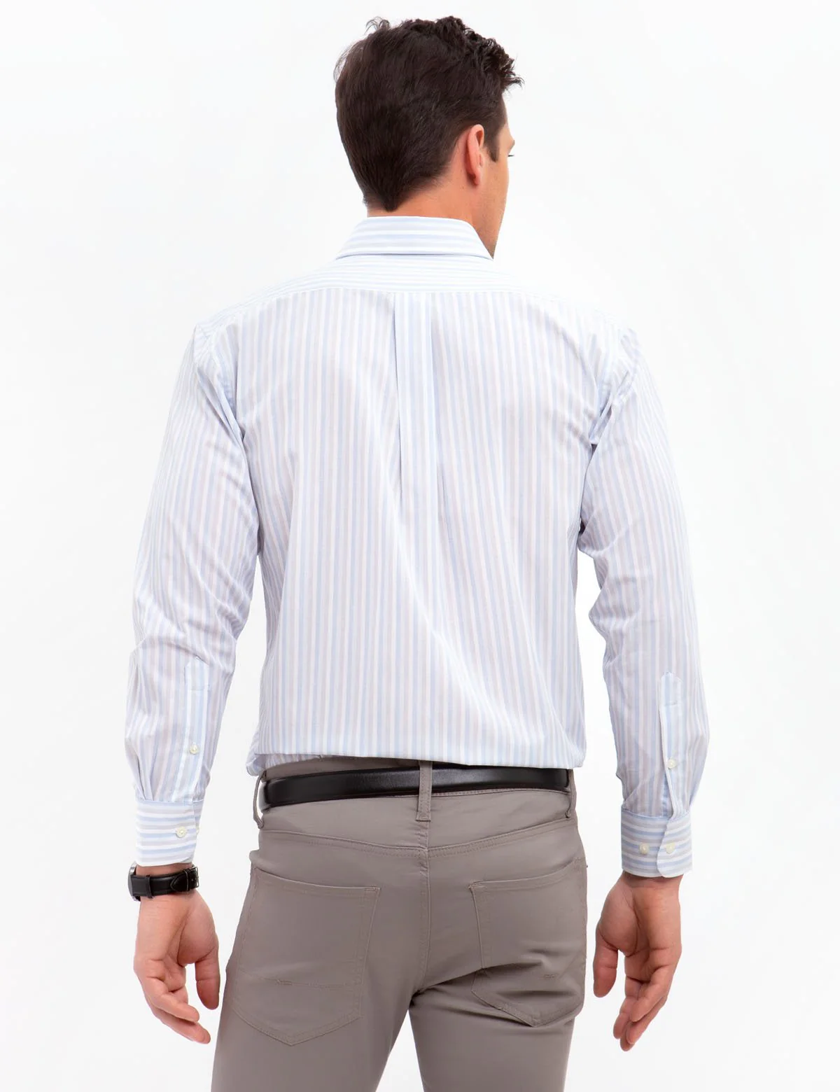 WIDE STRIPED DRESS SHIRT - Image 8