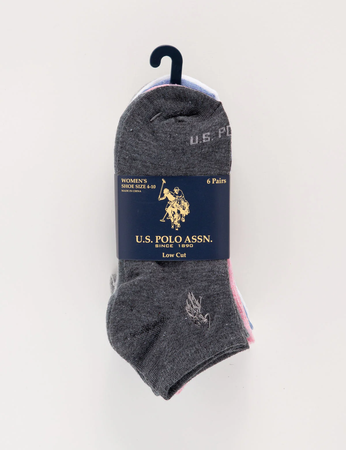 WOMENS 6PK ASSORTED SOLID LOW CUT SOCKS - Image 2