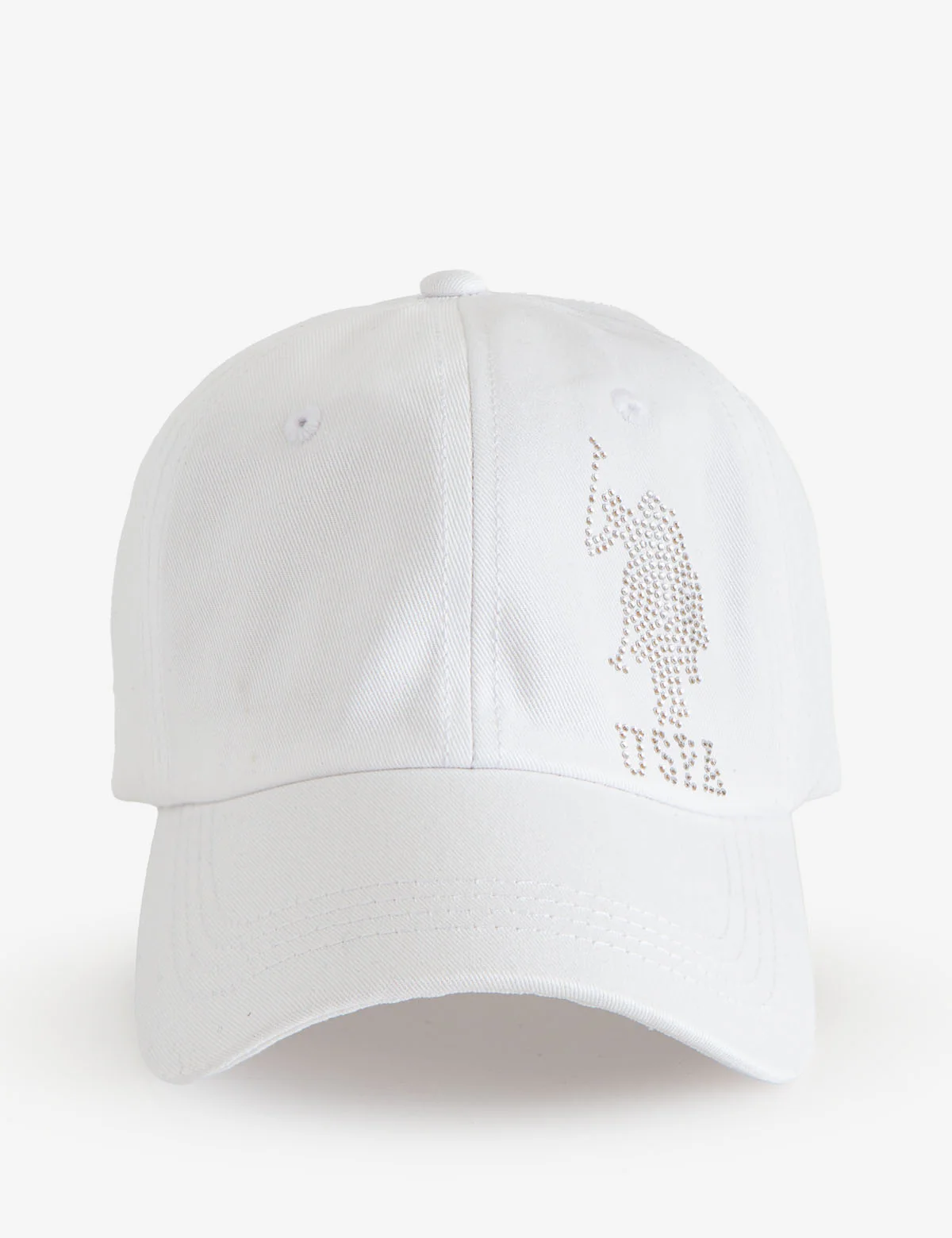 WOMENS TWILL RHINESTONE SIDE LOGO HAT - Image 3