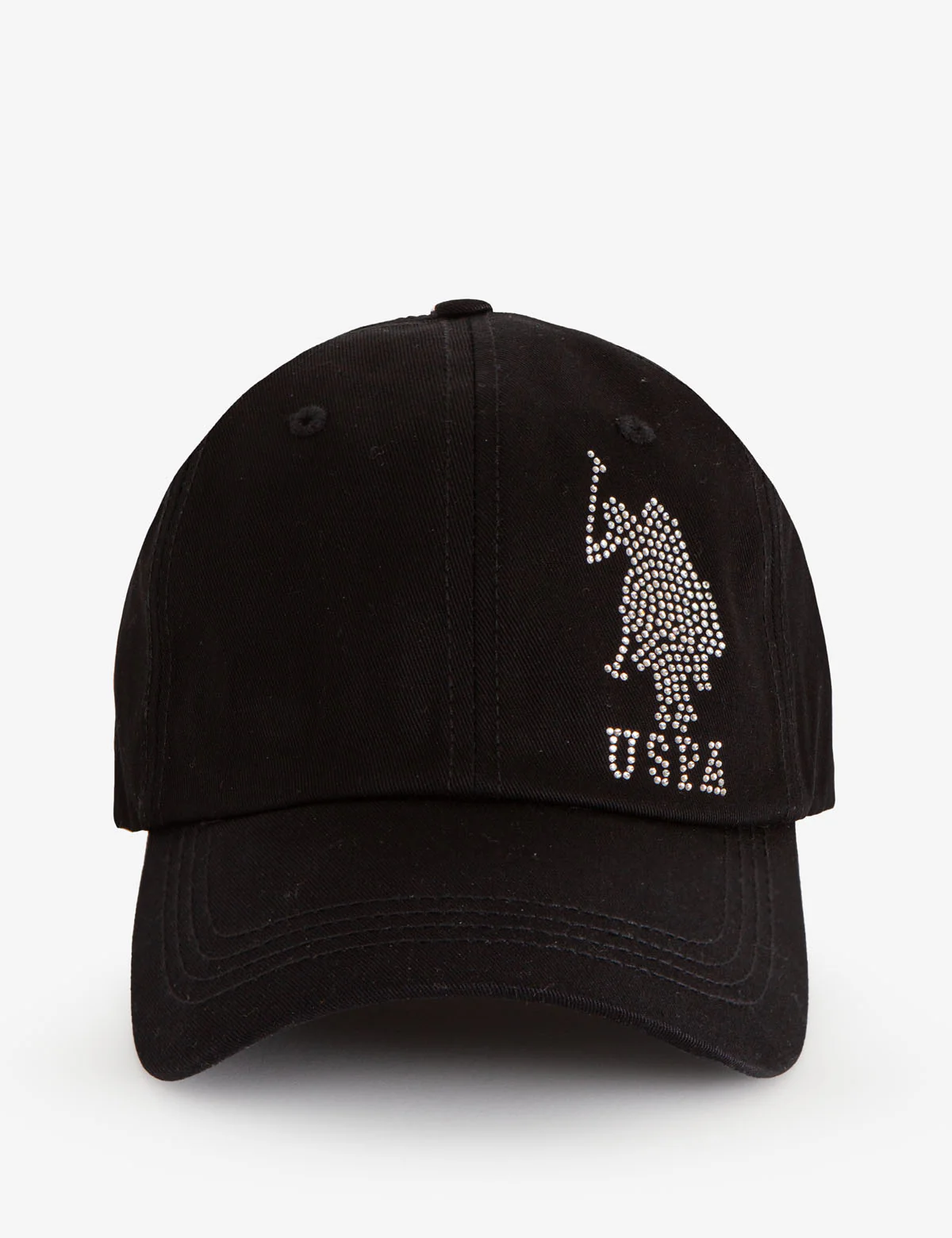 WOMENS TWILL RHINESTONE SIDE LOGO HAT - Image 5