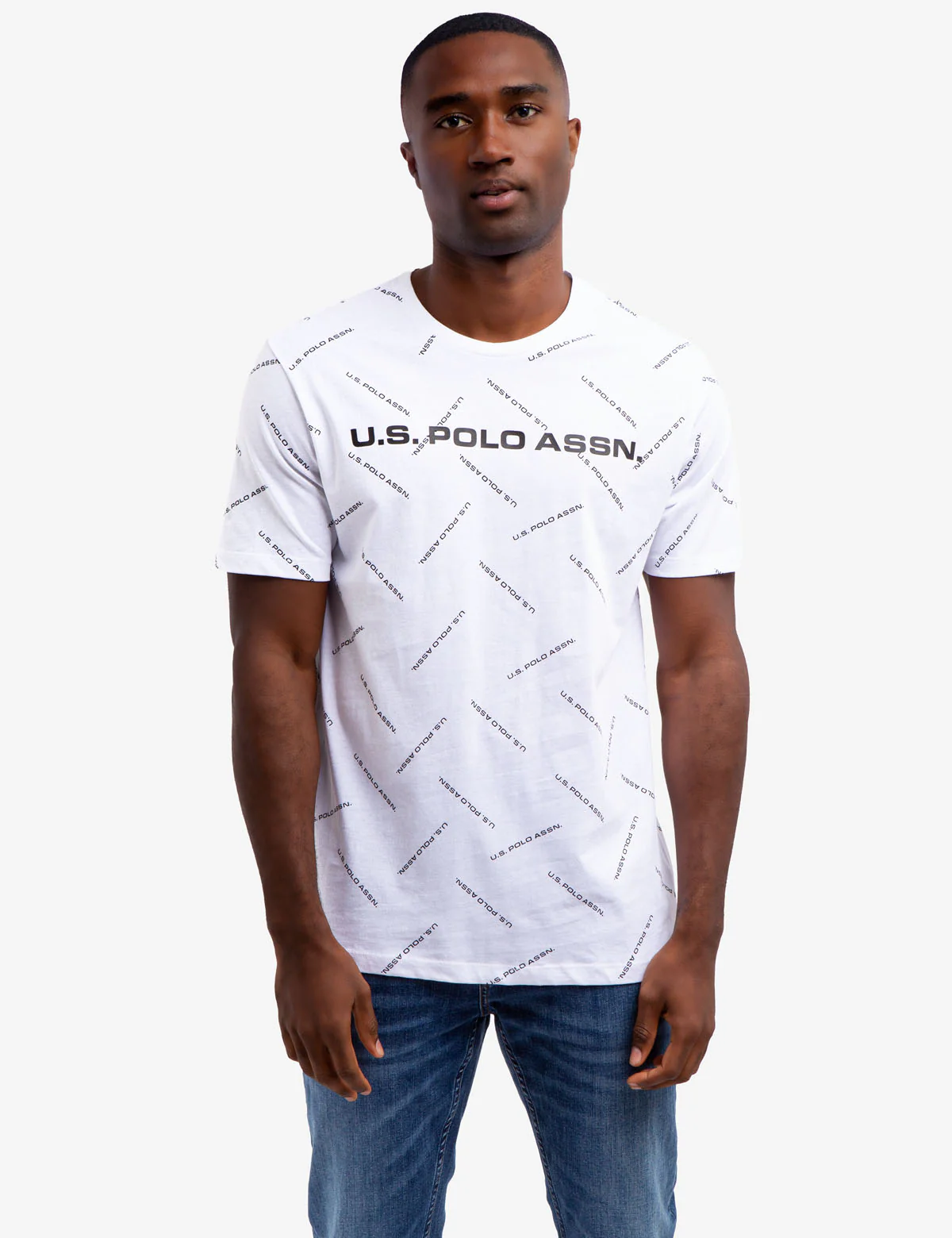 WORDMARK ALL OVER PRINT JERSEY T-SHIRT