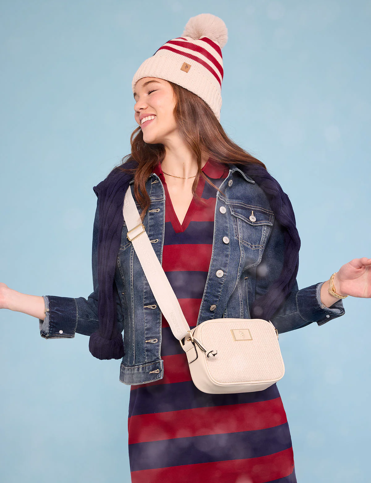 WOVEN TWEED CROSSBODY BAG - Image 5