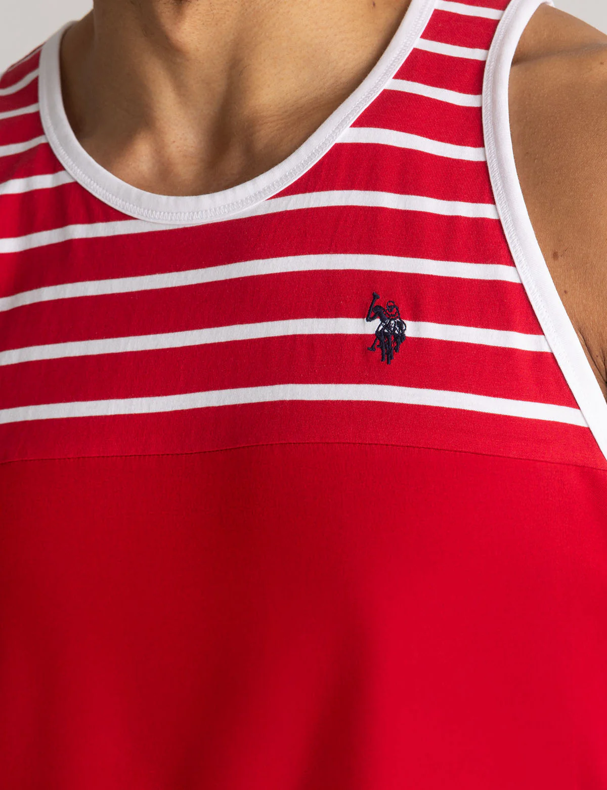 YARN DYE COLOR BLOCK STRIPE MUSCLE TANK - Image 4