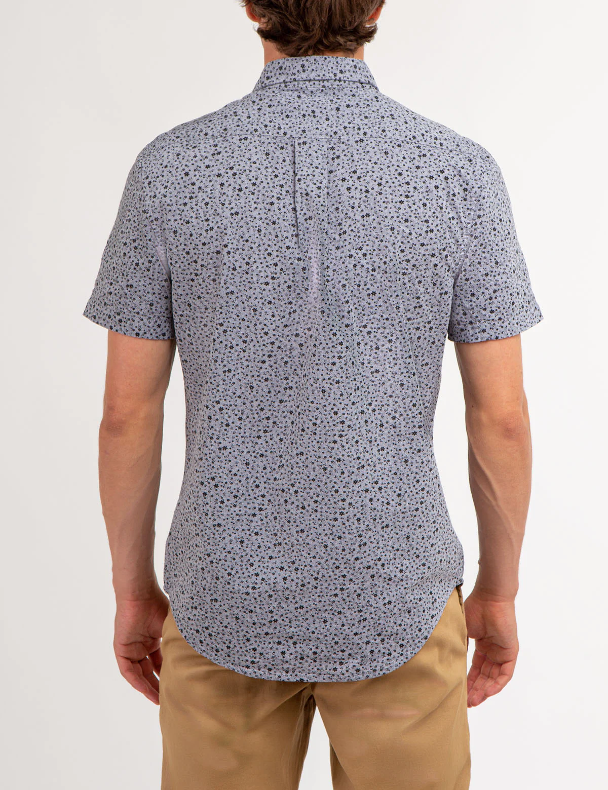 YARN DYE DISCHARGED PRINT SHORT SLEEVE SHIRT - Image 4