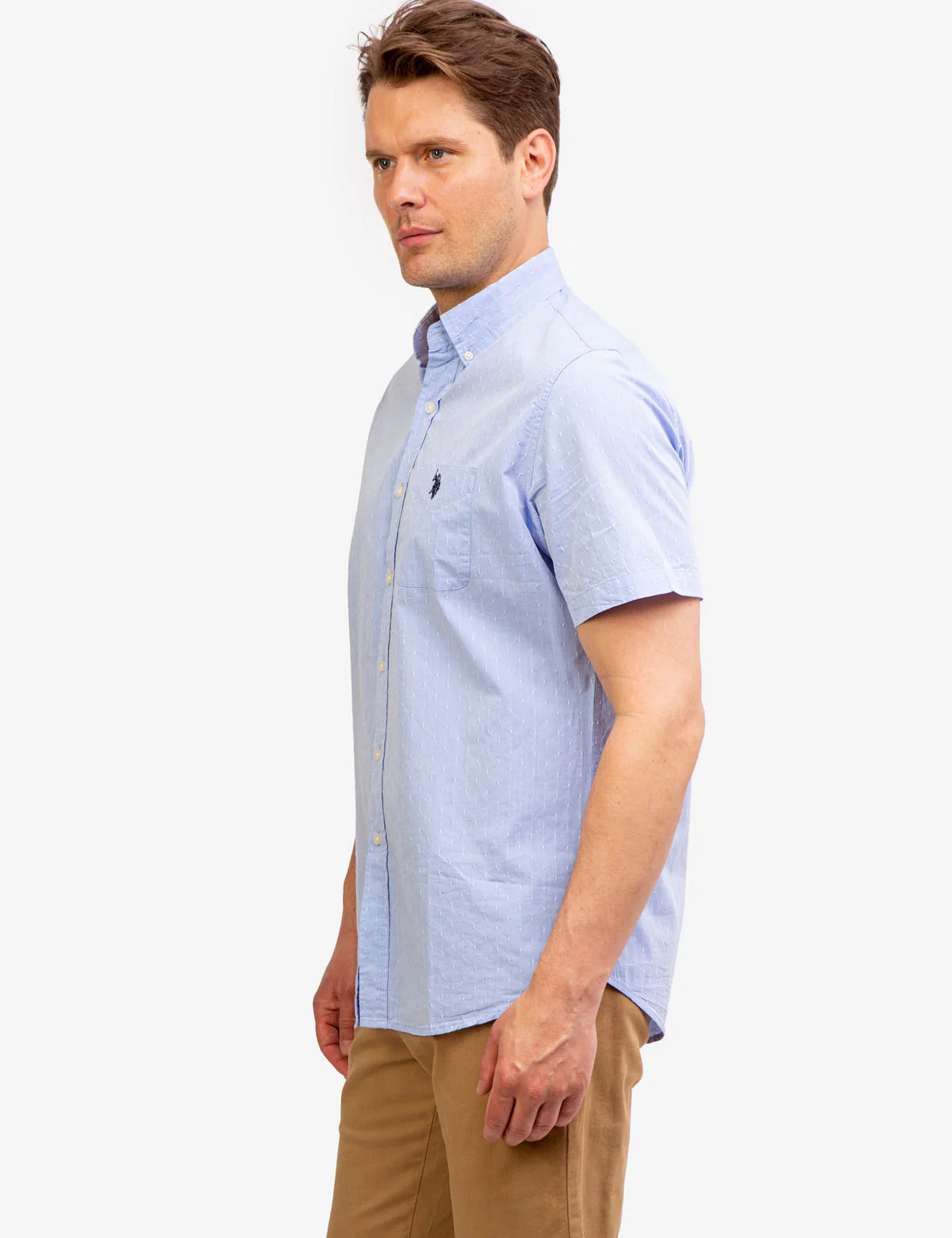 YARN DYE DOBBY SHORT SLEEVE SHIRT - Image 5