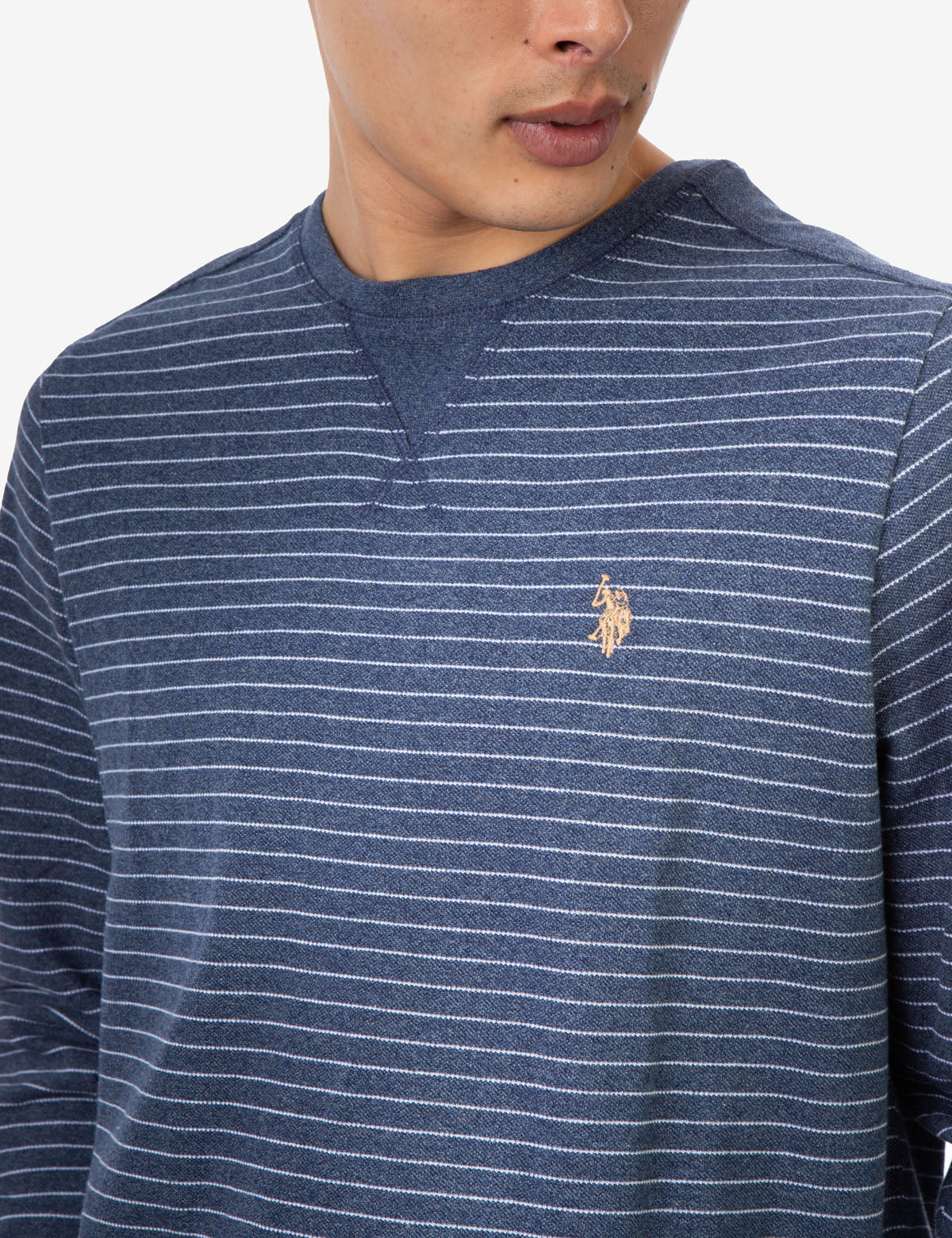 YARN DYE LONG SLEEVE PIQUE PULL OVER - Image 11
