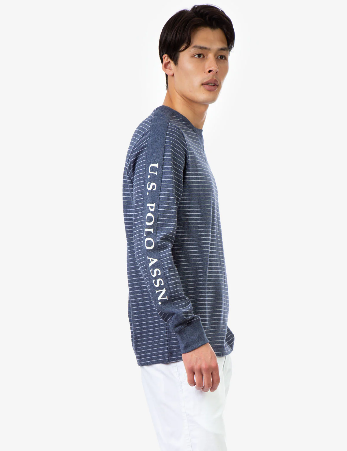 YARN DYE LONG SLEEVE PIQUE PULL OVER - Image 8