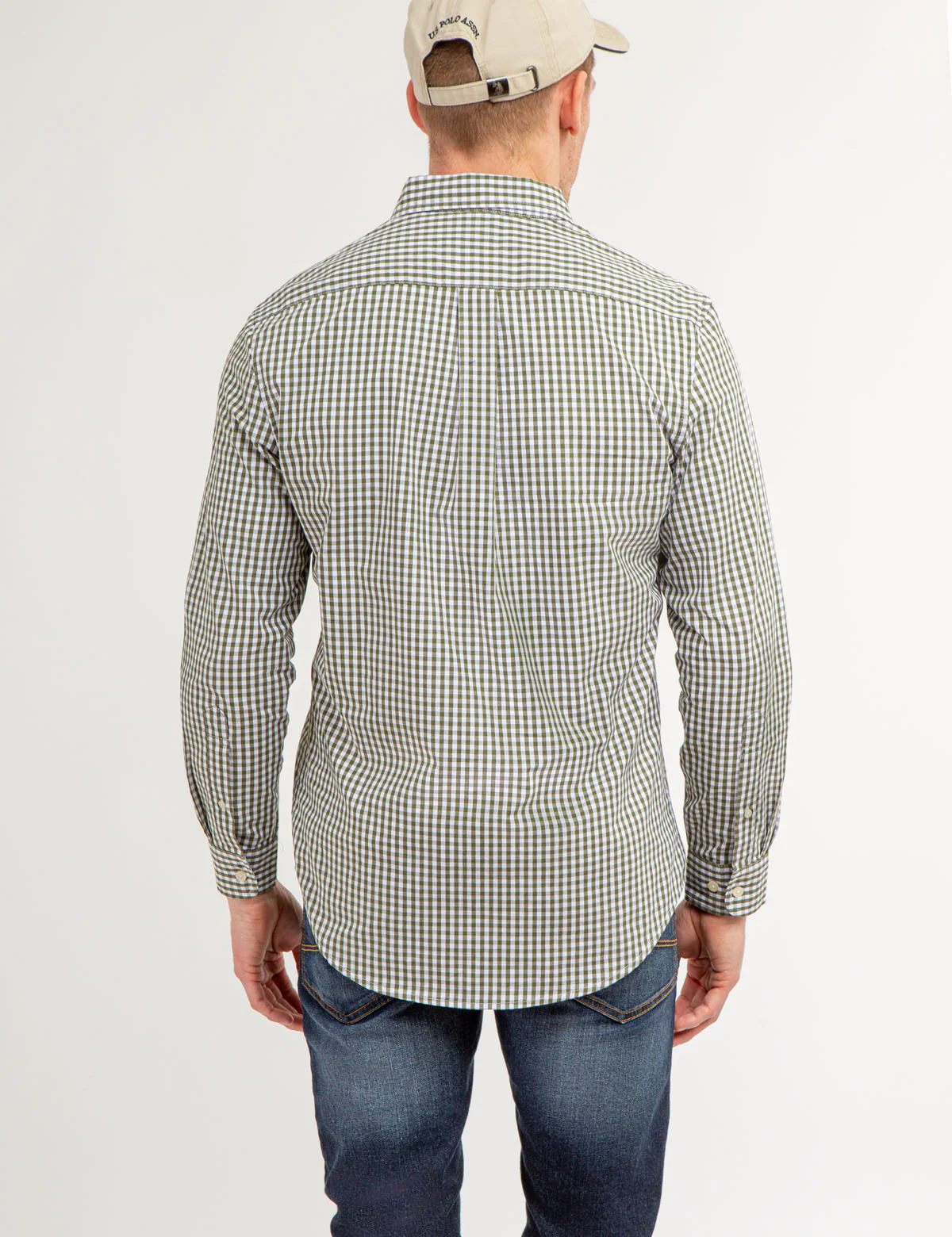 YARN DYE PEACHED POPLIN GINGHAM SHIRT - Image 6