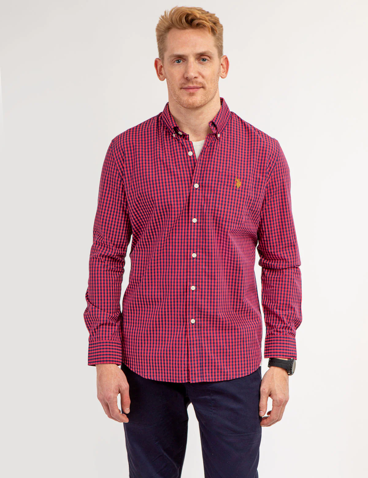 YARN DYE PEACHED POPLIN GINGHAM SHIRT - Image 7
