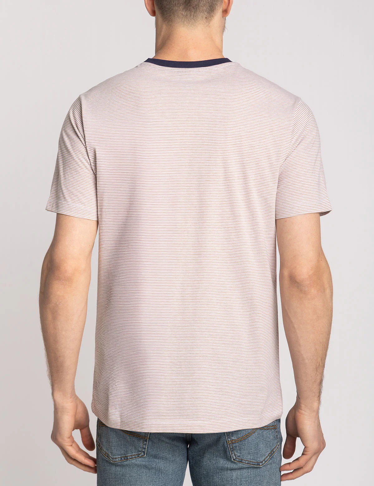 YARN DYE STRIPE JERSEY T-SHIRT WITH POCKET - Image 3