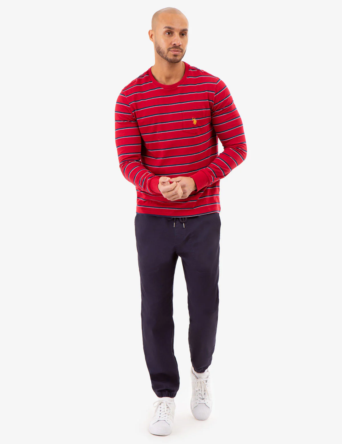 YARN DYE STRIPE JERSEY LONG SLEEVE T-SHIRT - Image 2