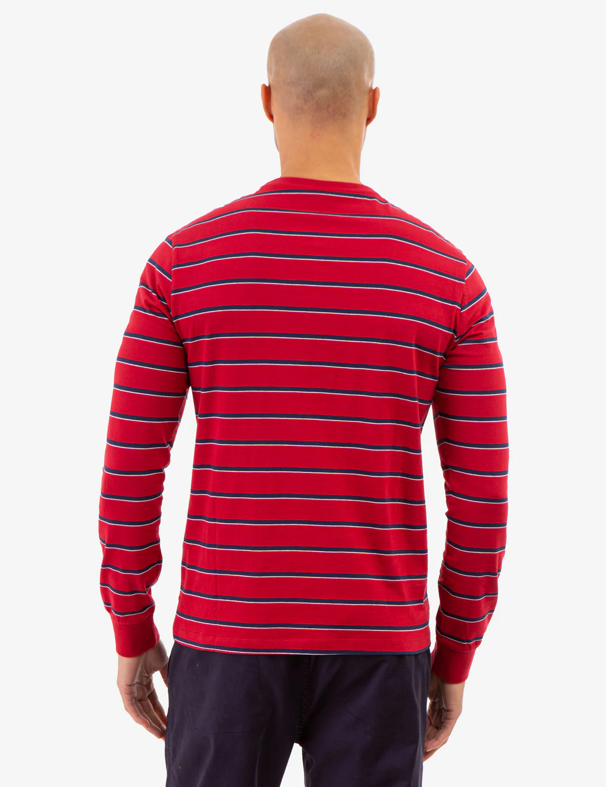YARN DYE STRIPE JERSEY LONG SLEEVE T-SHIRT - Image 4