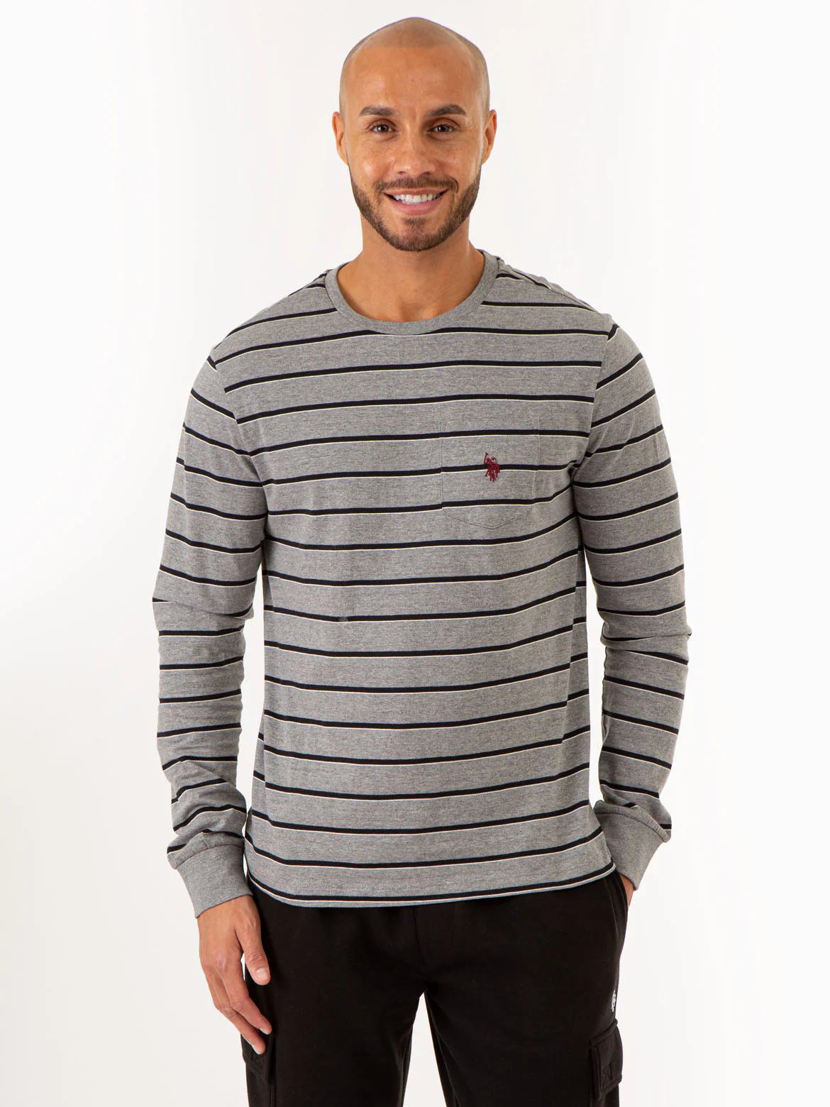 YARN DYE STRIPE JERSEY LONG SLEEVE T-SHIRT - Image 5