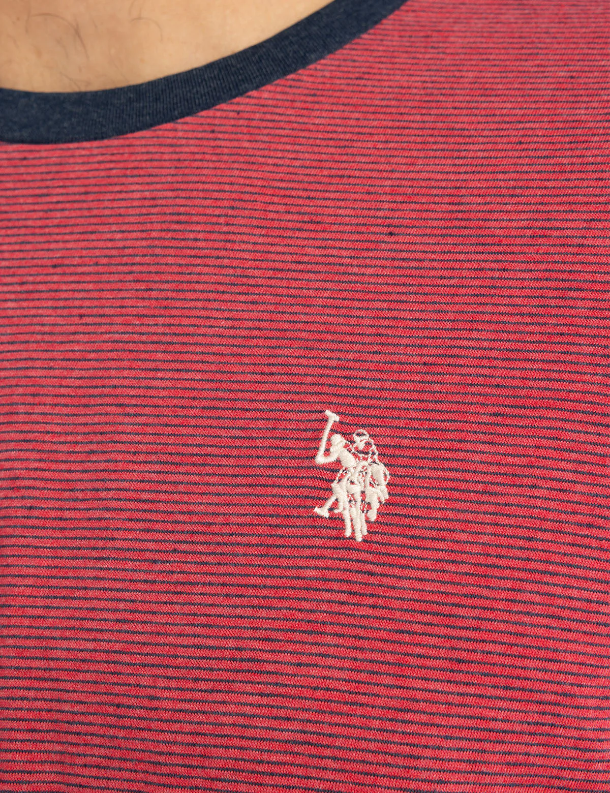 YARN DYE STRIPE PEACHED JERSEY T-SHIRT - Image 8