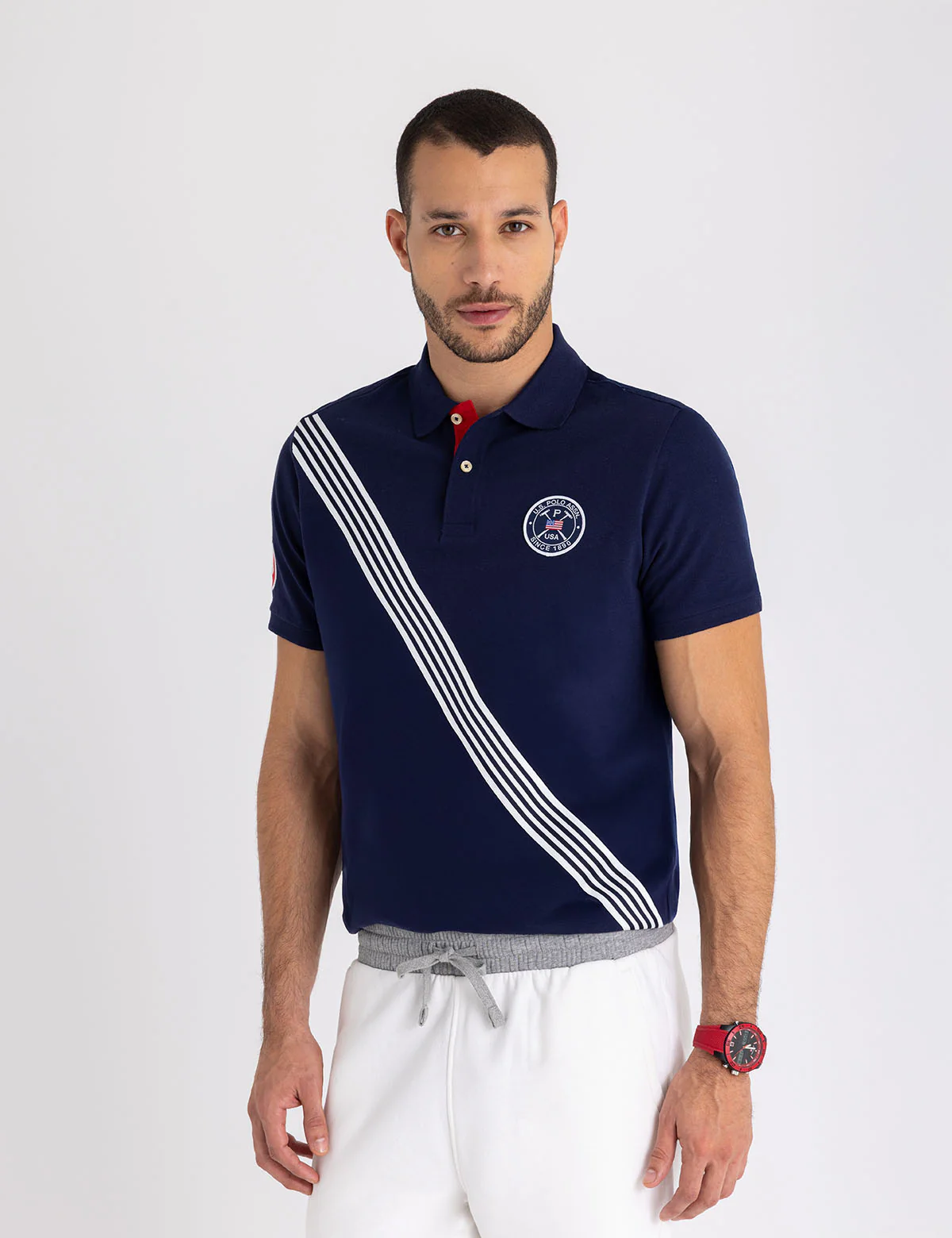 YARN DYE TRICOT TAPE PIQUE POLO SHIRT - Image 7