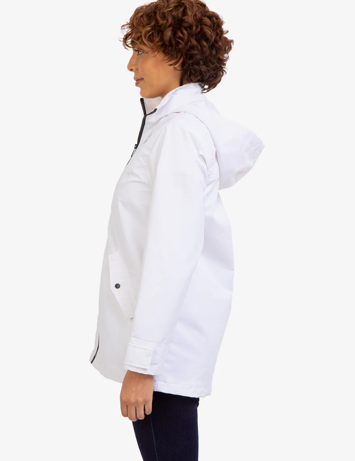 ZIP FRONT HOODED RAINCOAT - Image 2