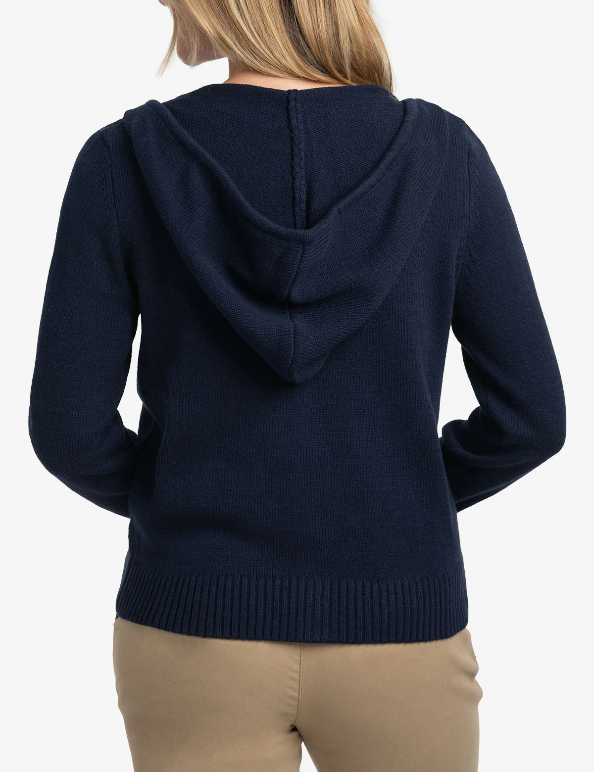 ZIP UP SWEATER WITH HOOD - Image 7