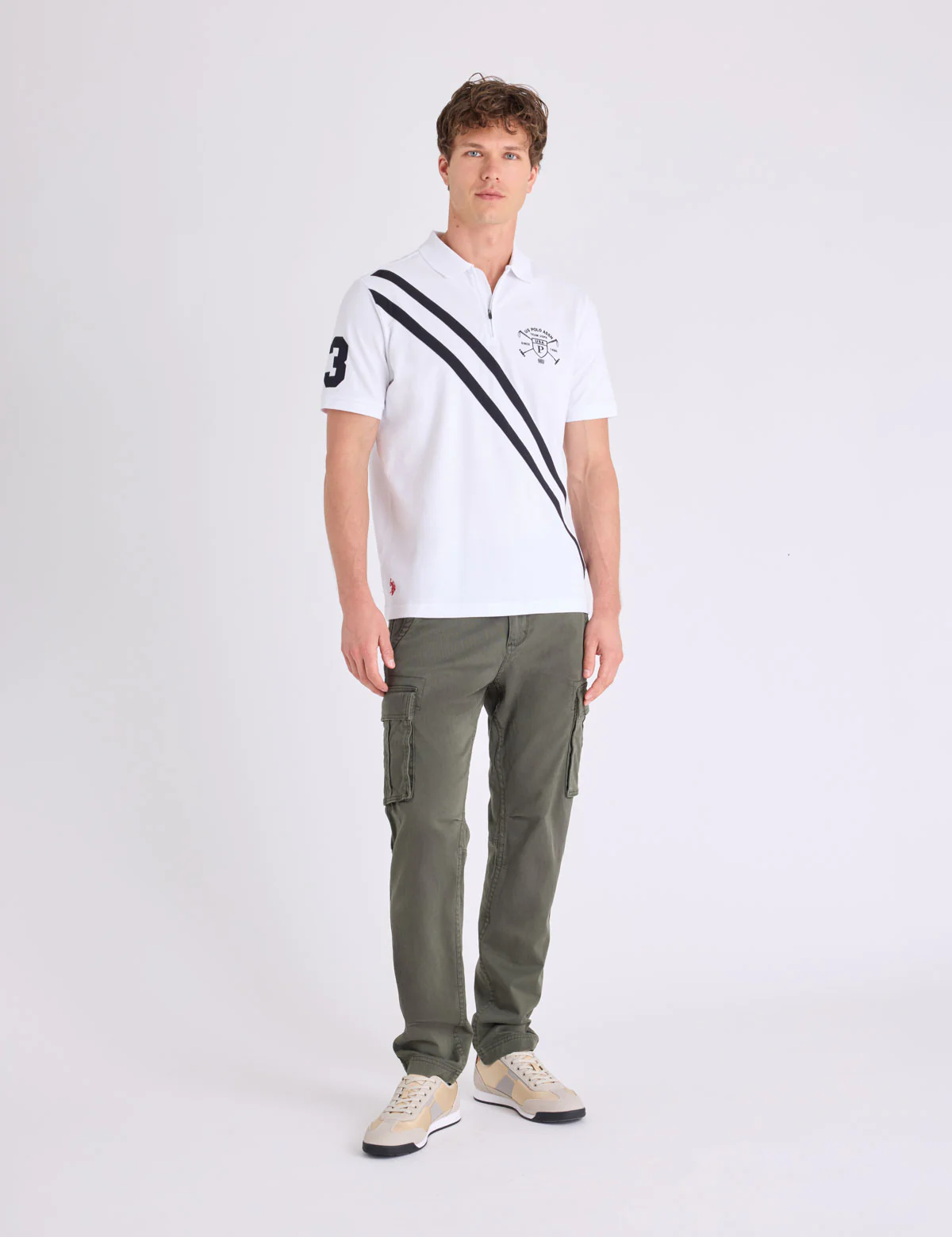 ZIPPER PLACKET SASH MALLET PIQUE POLO SHIRT - Image 4